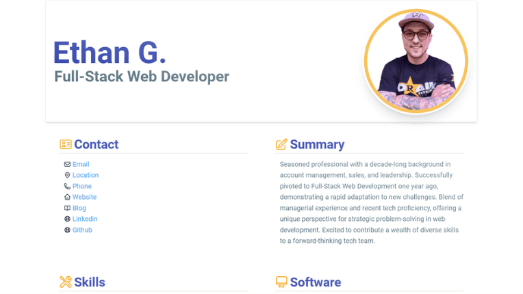 Photo of the Devbuild Resume project