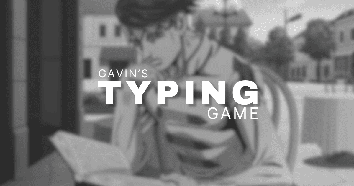 Photo of the Gavins Typing Game project